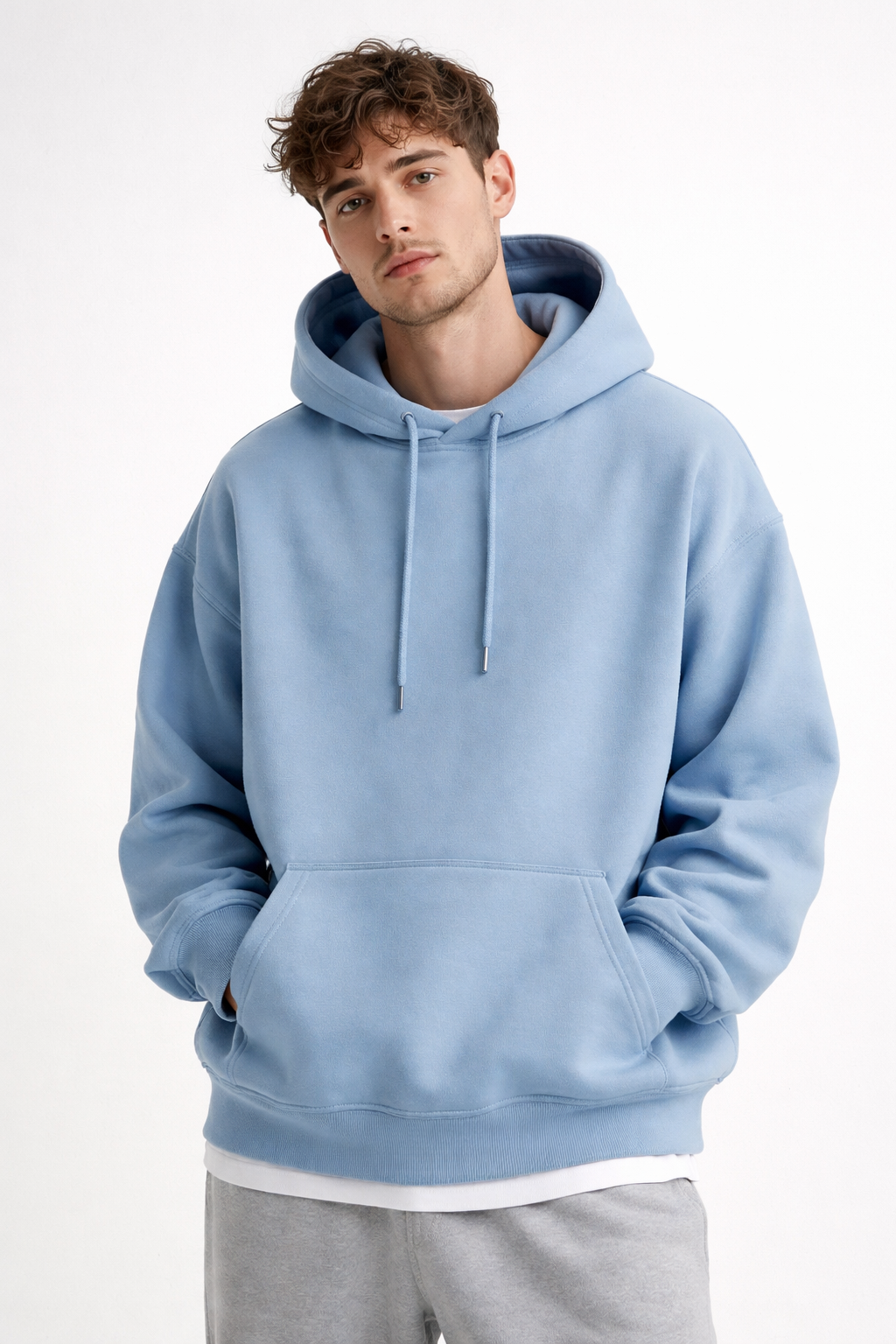 Худи oversize синий